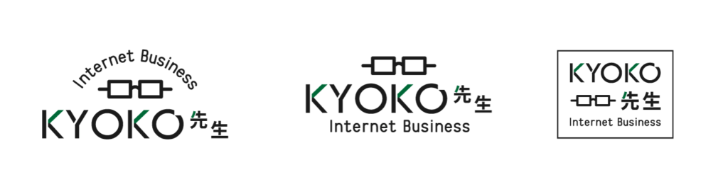 KYOKOブログのロゴ・様々なバリエーション